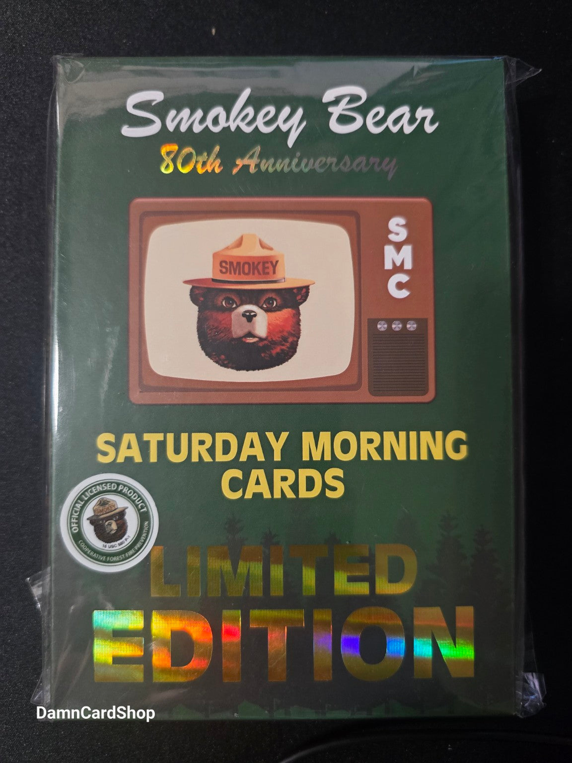 Smokey Bear 80th Anniversary Saturday Morning Cards Limited Edition sealed box