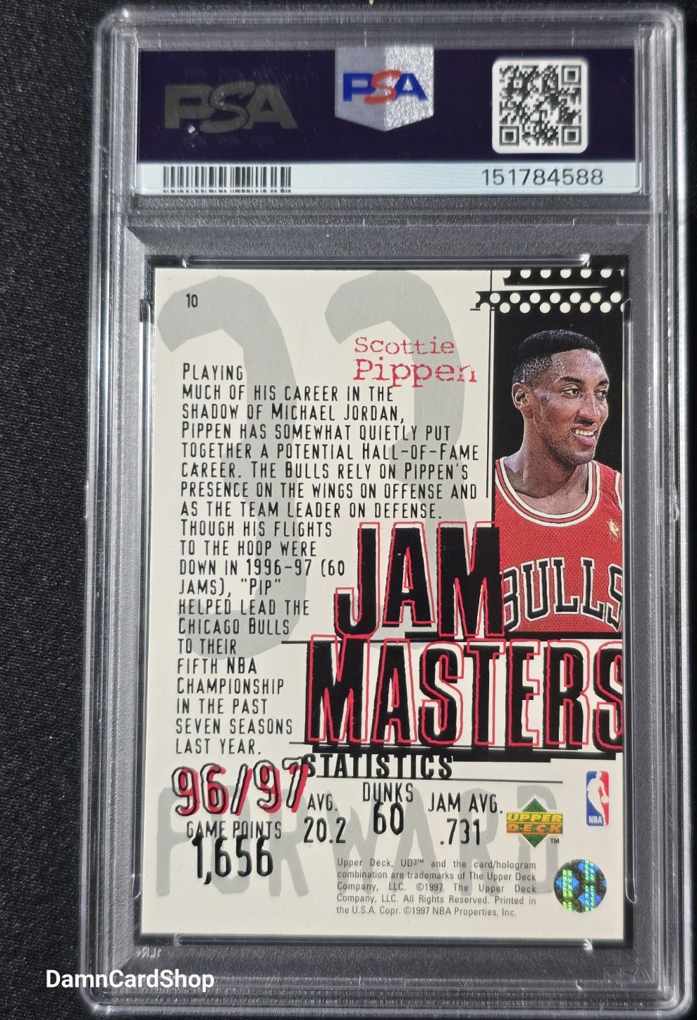 1997 UD3 #10 Scottie Pippen PSA 10