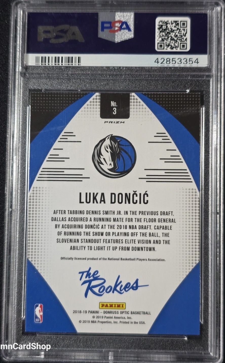 2018 Donruss Optic The Rookies #3 Luka Doncic Holo PSA 10