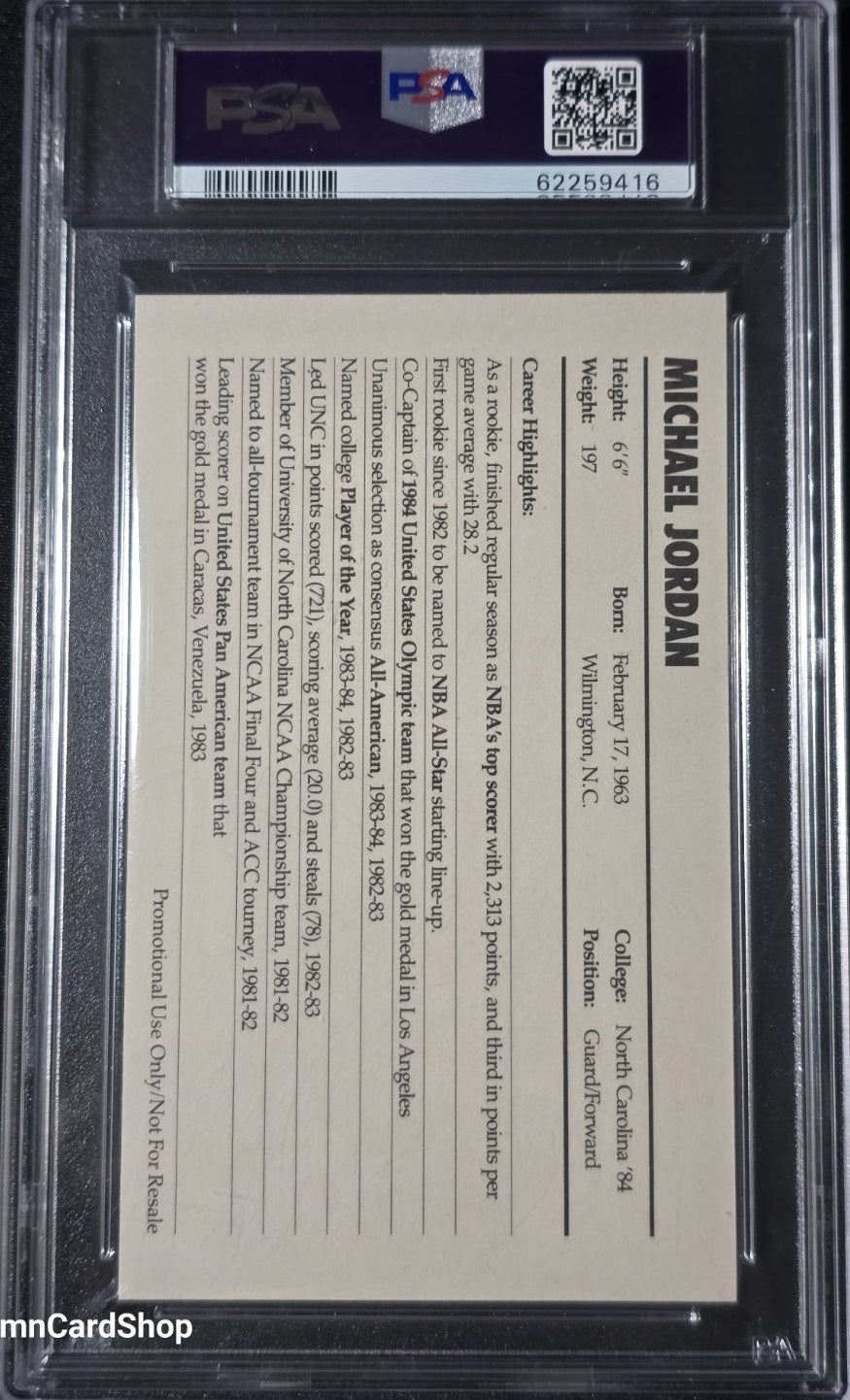 1985 Nike Promo Michael Jordan PSA 7 NM