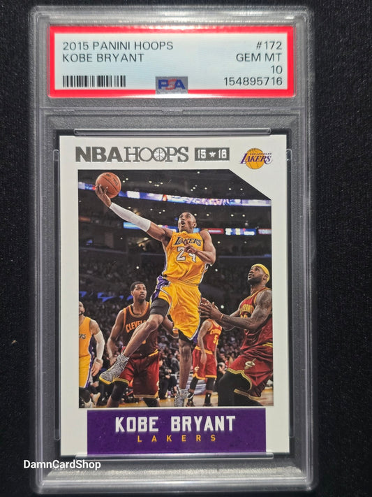 2015 Panini Hoops #172 Kobe Bryant PSA 10