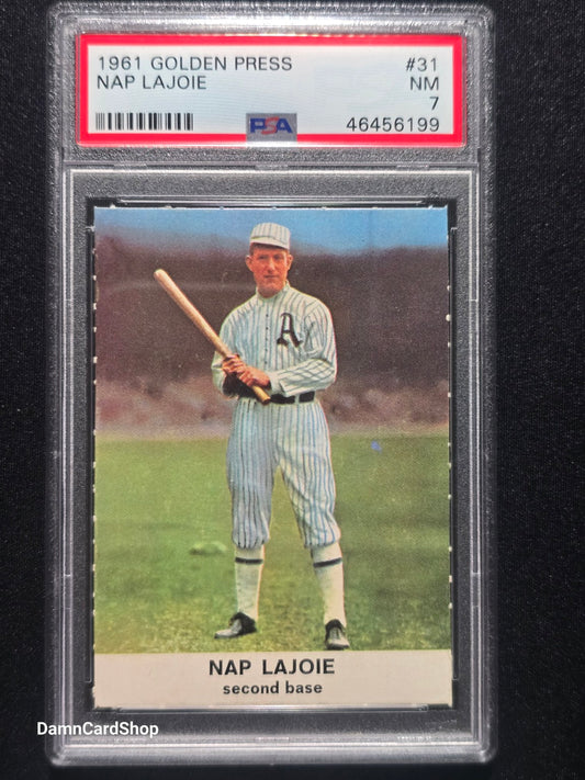 1961 Golden Press #31 Nap Lajoie PSA 7 NM
