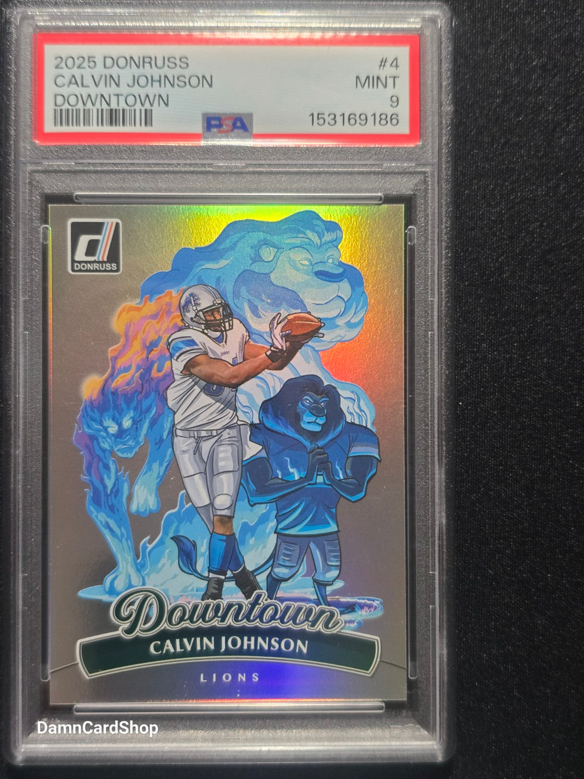 2025 Donruss Downtown #4 Calvin Johnson PSA 9