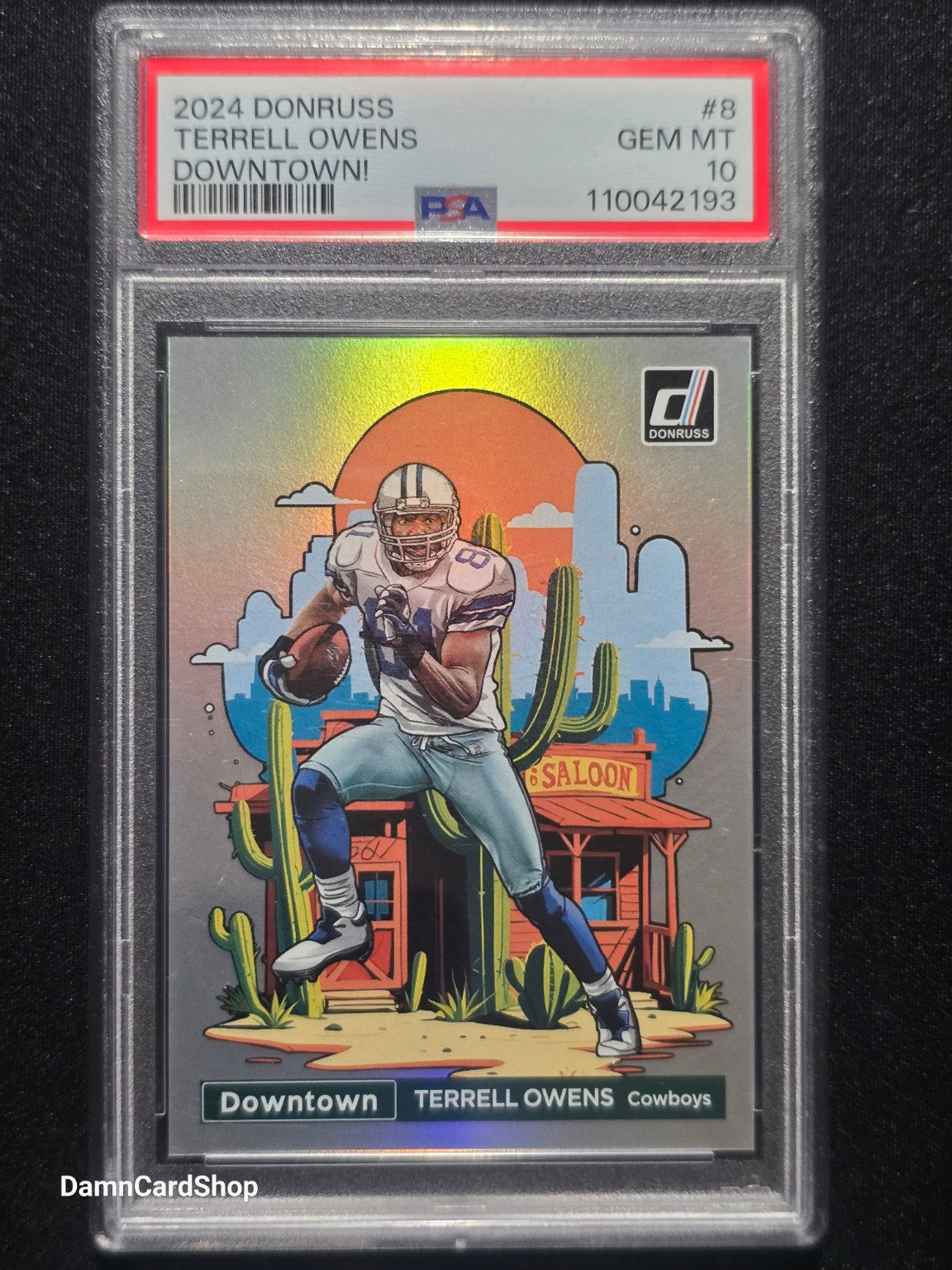 2024 Donruss Downtown #8 Terrell Owens PSA 10