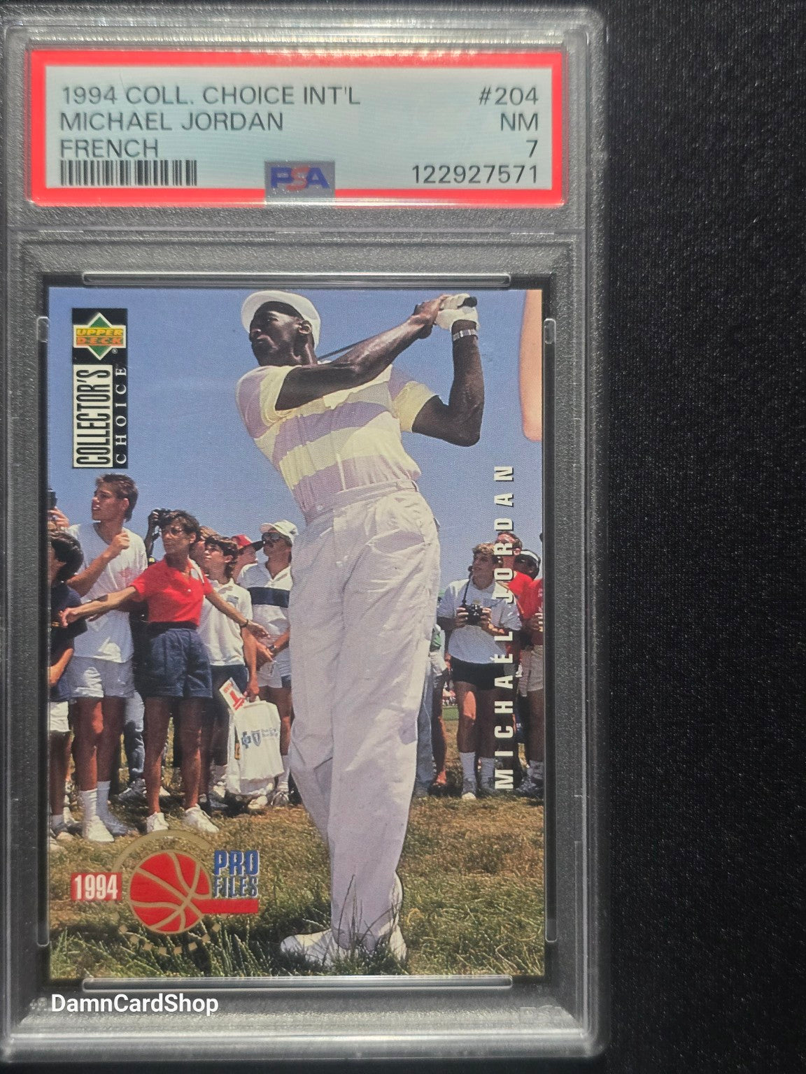 1994 Collector's Choice International French #204 Michael Jordan PSA 7