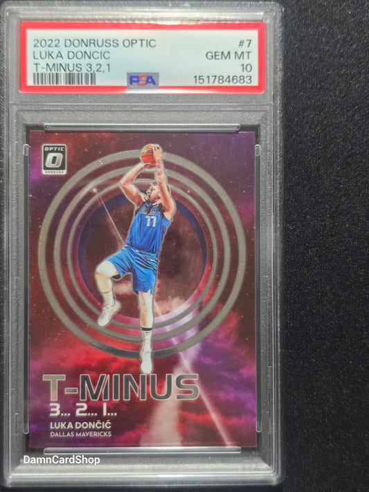 2022 Donruss Optic T-Minus 3...2...1... #7 Luka Doncic PSA 10
