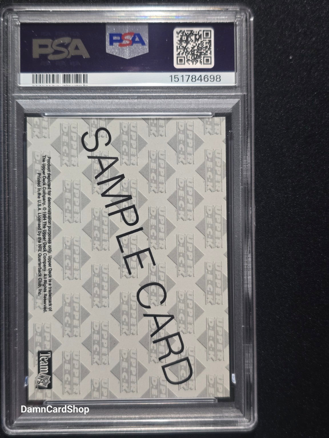 1994 Upper Deck Pro Bowl Steve Young Sample PSA 8