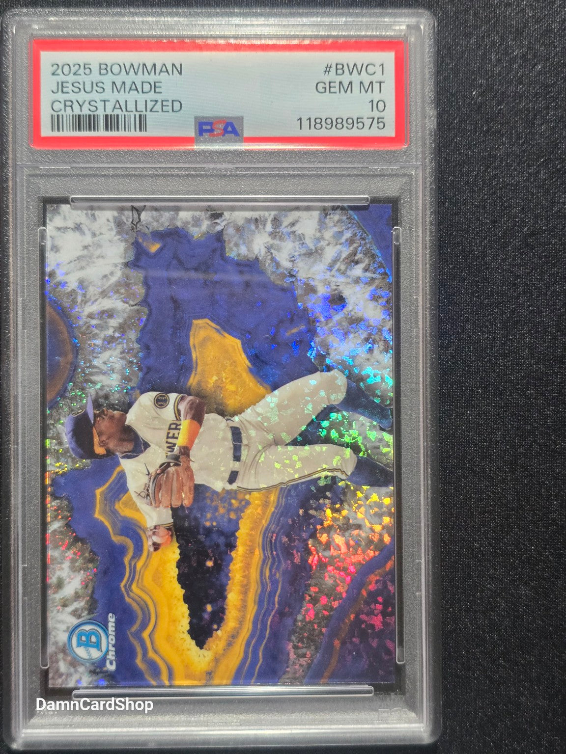 2025 Bowman Crystallized #BWC1 Jesus Made PSA 10