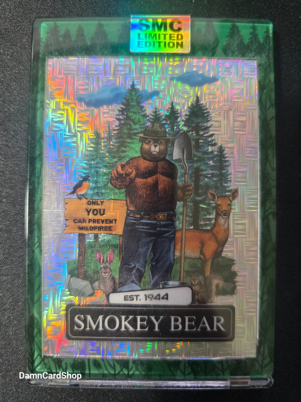 Example Smokey Bear card design; actual variation and numbering will vary