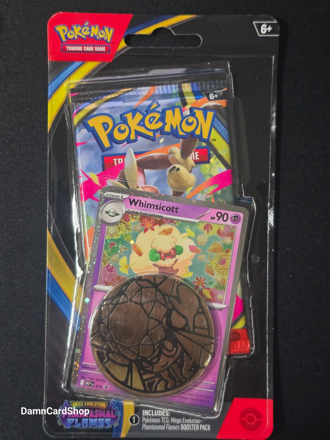 Pokémon Phantasmal Flames Whimsicott Single-Pack Blister