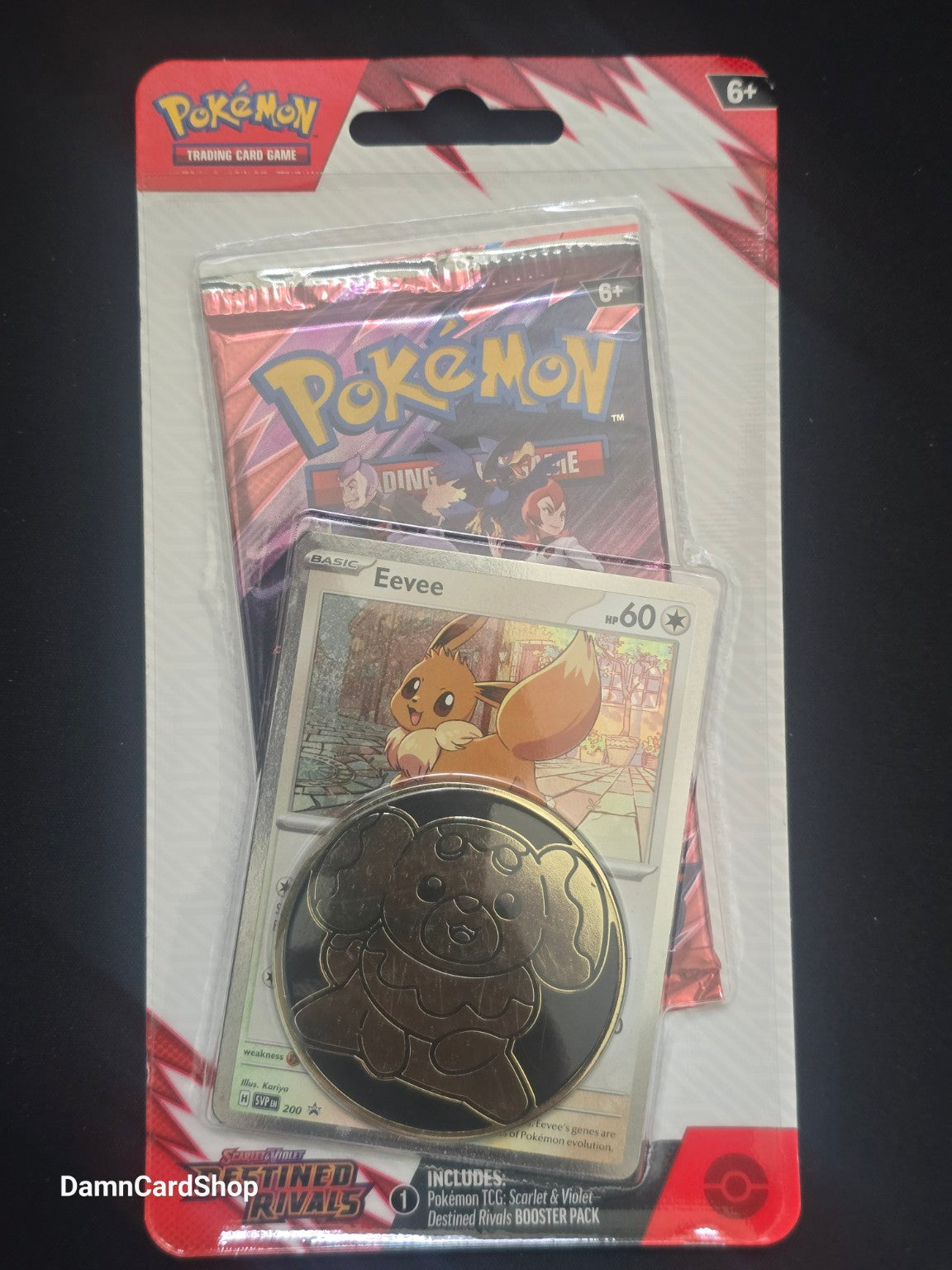 Pokémon Destined Rivals Eevee Single-Pack Blister #200
