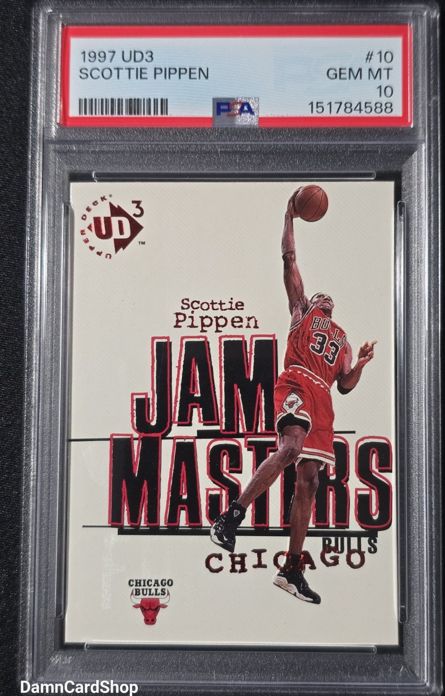 1997 UD3 #10 Scottie Pippen PSA 10
