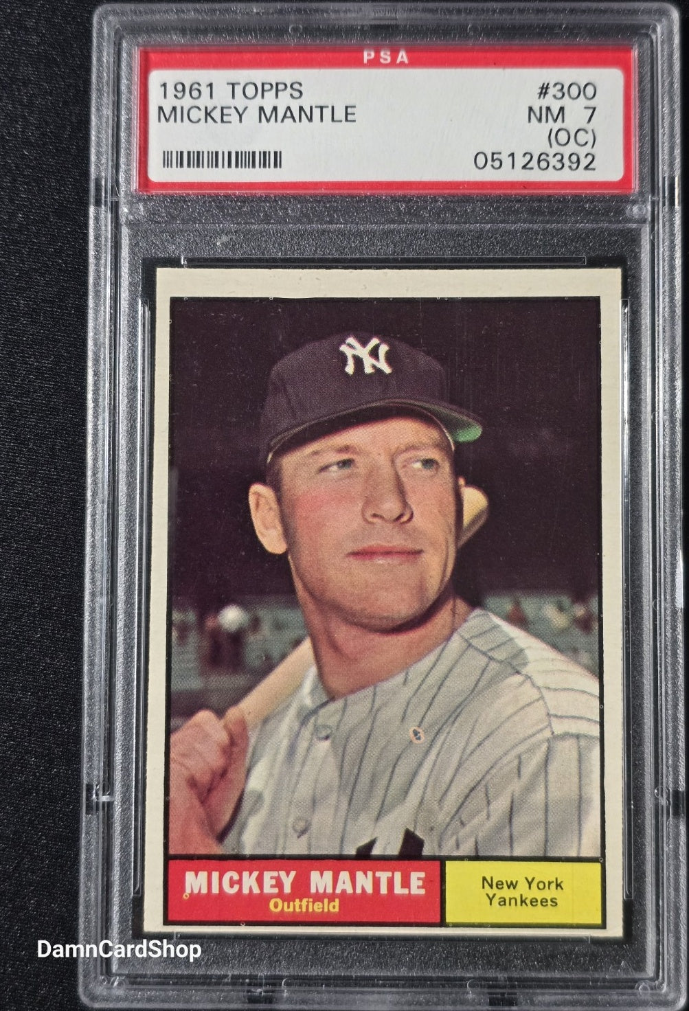 1961 Topps #300 Mickey Mantle PSA 7 (OC)