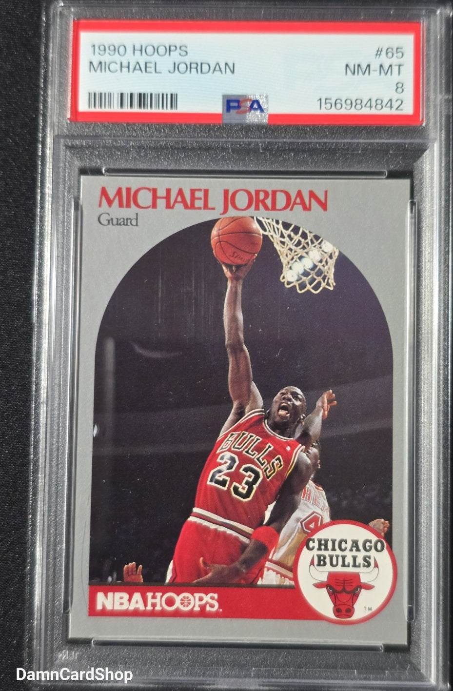 1990 Hoops #65 Michael Jordan PSA 8