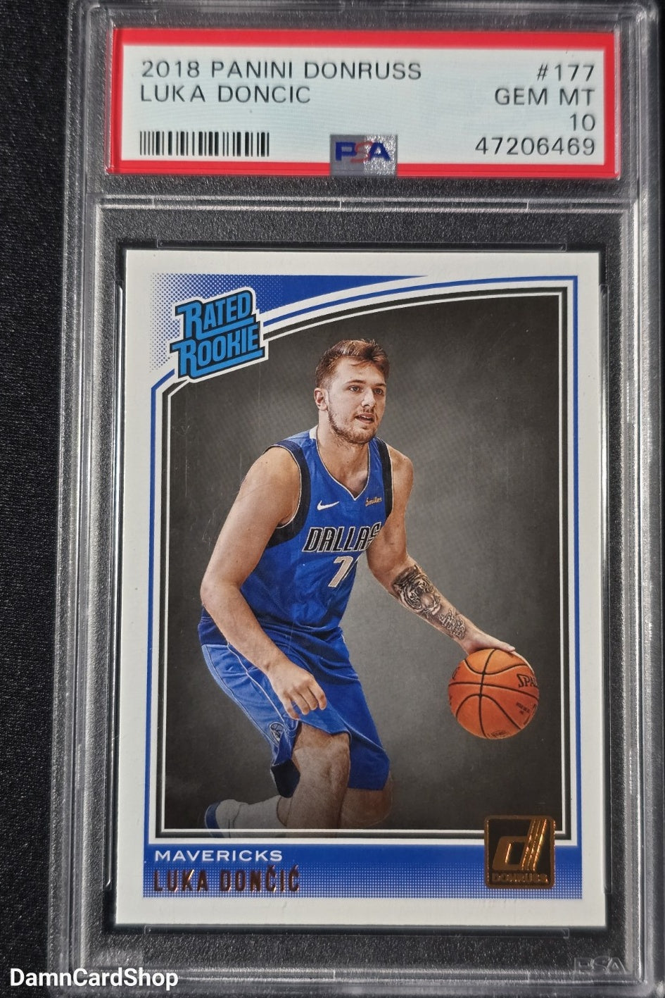2018 Panini Donruss Rated Rookie #177 Luka Doncic RC PSA 10
