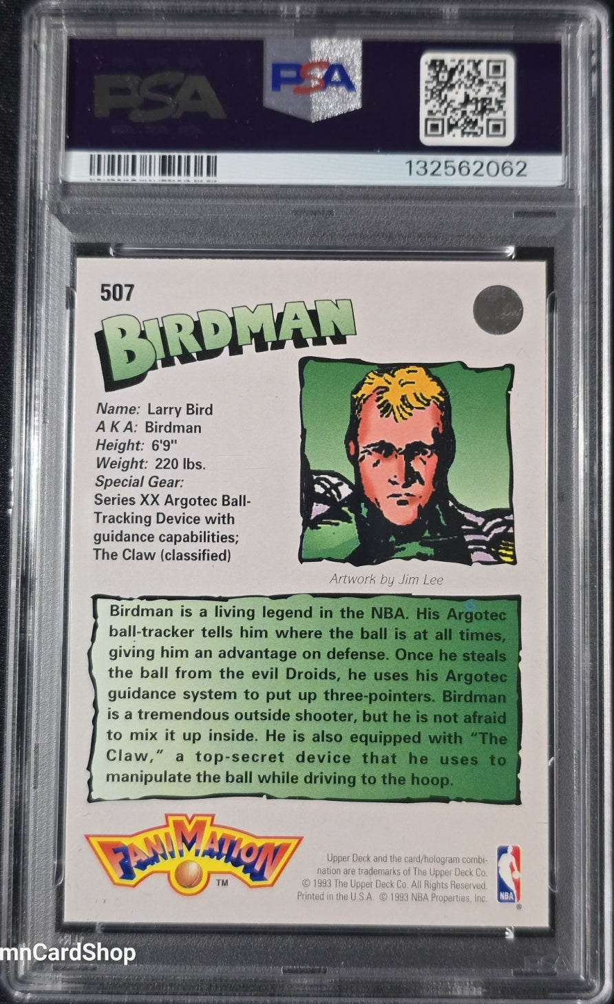 1992 Upper Deck #507 Larry Bird Fanimation PSA 10