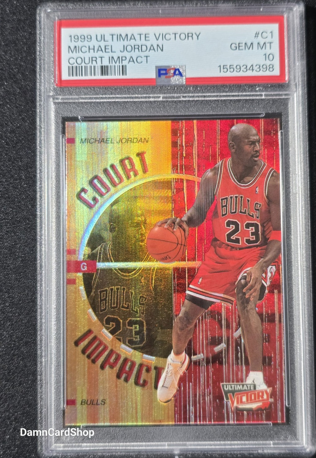 1999 Upper Deck Ultimate Victory Court Impact #C1 Michael Jordan PSA 10