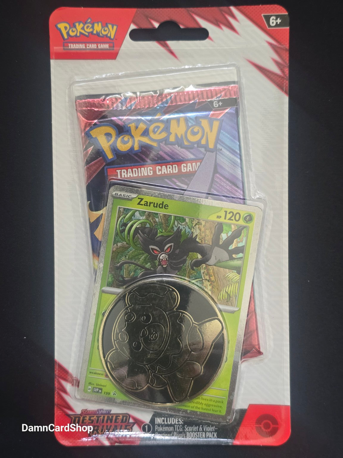 Pokémon Destined Rivals Zarude Single-Pack Blister #199